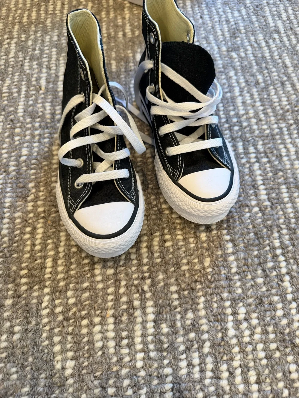 Converse Kids Black and White High-Top Sneakers